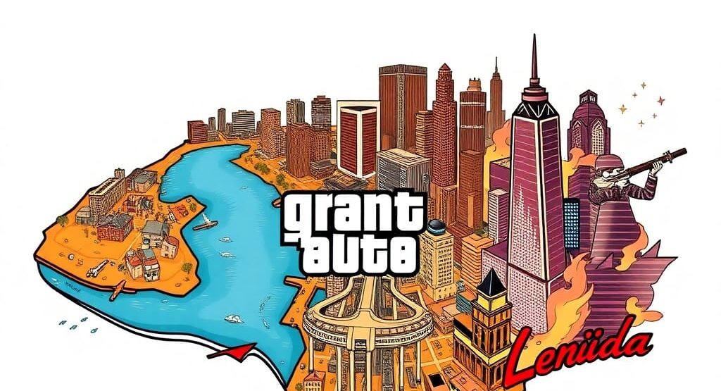 GTA 6 Official map, Grand Theft Auto Grand Theft Auto 6 , Grand Theft Auto 5, official GTA 6 map, gta 6 map, gta 6, gtavi, gta vi,